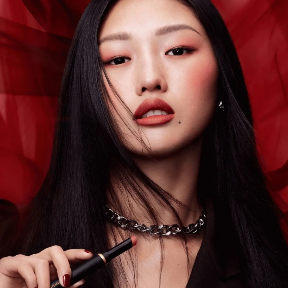 Mac Cosmetics Powder Kiss Velvet Blur Slim Stick Lipstick | Ruby New | Brand New